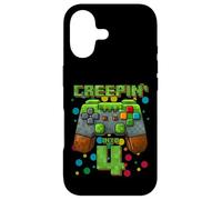 It's My 4th Birthday Boy Gamer Creepin' Into 4 Gamer Pixel Coque pour iPhone 17