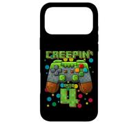 It's My 4th Birthday Boy Gamer Creepin' Into 4 Gamer Pixel Coque pour iPhone 17 Pro Max