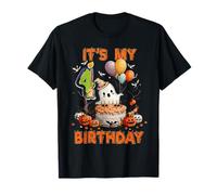 It's My 4th Birthday Cute Ghost Boo 4 Years Old Halloween T-Shirt