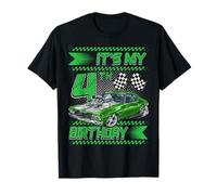 It's My 4th Birthday Race Car Party Outfit 4 Year Old Boys T-Shirt