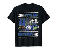 It's My 4th Birthday Race Car Party Outfit 4 Year Old Boys T-Shirt