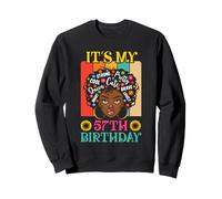 It's My 57th Birthday Vintage African Woman 57 Years Old Sweatshirt