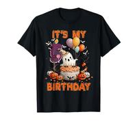 It's My 5th Birthday Cute Ghost Boo 5 Years Old Halloween T-Shirt
