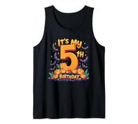 It's My 5th Birthday Party 5 Year Old Kids Halloween Pumpkin Débardeur
