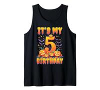 It's My 5th Birthday Party 5 Year Old Kids Halloween Pumpkin Débardeur