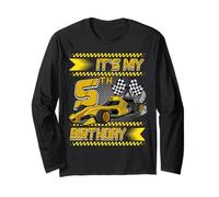 It's My 5th Birthday Race Car Party Outfit 5 Year Old Boys Manche Longue