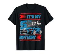 It's My 5th Birthday Race Car Party Outfit 5 Year Old Boys T-Shirt