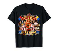 Its My 6th Birthday Circus 6 yrs Old Carnival Party Kids T-Shirt