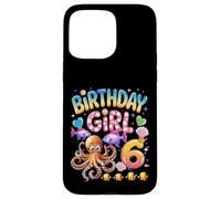 It's My 6th Birthday Octopus 6 Year Old Party Garçons Filles Coque pour iPhone 15 Pro Max