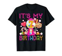 It's My 7th Birthday Candy Candyland Birthday Girl 7 Year Old T-Shirt