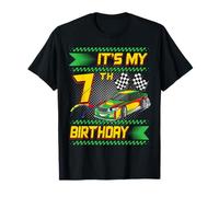 It's My 7th Birthday Race Car Party Outfit 7 Year Old Boys T-Shirt