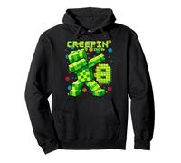It's My 8th Birthday Boy Gamer Creepin' Into 8 Gamer Pixel Sweat à Capuche