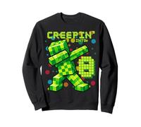 It's My 8th Birthday Boy Gamer Creepin' Into 8 Gamer Pixel Sweatshirt