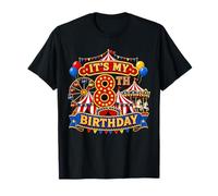 Its My 8th Birthday Circus 8 yrs Old Carnival Party Kids T-Shirt
