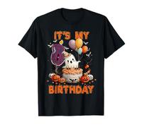 It's My 8th Birthday Cute Ghost Boo 8 Years Old Halloween T-Shirt