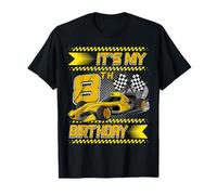It's My 8th Birthday Race Car Party Outfit 8 Year Old Boys T-Shirt