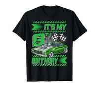 It's My 8th Birthday Race Car Party Outfit 8 Year Old Boys T-Shirt