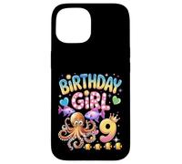 It's My 9th Birthday Octopus 9 Year Old Party Garçons Filles Coque pour iPhone 15