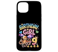 It's My 9th Birthday Octopus 9 Year Old Party Garçons Filles Coque pour iPhone 15 Plus