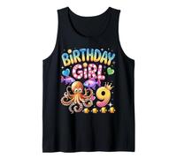 It's My 9th Birthday Octopus 9 Year Old Party Garçons Filles Débardeur