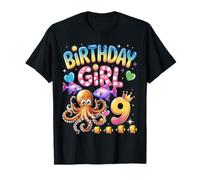 It's My 9th Birthday Octopus 9 Year Old Party Garçons Filles T-Shirt