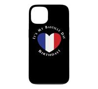 It's My Bastille Day Anniversaire 14 Juillet Drapeau Français Cœur Coque pour iPhone 13