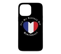 It's My Bastille Day Anniversaire 14 Juillet Drapeau Français Cœur Coque pour iPhone 13 Pro Max