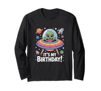 It's My Birthday Alien Space Party Celebration Astronomy Manche Longue