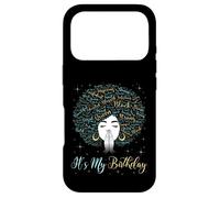 It's My Birthday Black Queen Afro-American Afro Girl Coque pour iPhone 17 Pro