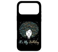 It's My Birthday Black Queen Afro-American Afro Girl Coque pour iPhone 17 Pro Max