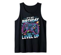 It's My Birthday Boy Time to Level Up Jeu vidéo Cadeau Garçon Débardeur