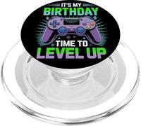 It's My Birthday Boy Time to Level Up Jeu vidéo Cadeau Garçon PopSockets PopGrip pour MagSafe