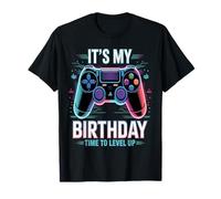 It's My Birthday Boy Time to Level Up Jeu vidéo Cadeau Garçon T-Shirt