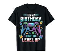 It's My Birthday Boy Time to Level Up Jeu vidéo Cadeau Garçon T-Shirt
