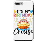 It's My Birthday Cruise Birthday Cake Cruise Ship Coque pour iPhone 7 Plus/8 Plus