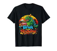 It's My Birthday Funny Monster Cute Kaiju Holding Cake T-Shirt