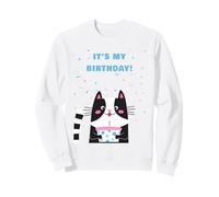 It's My Birthday - Girls and Boys Cute Cartoon Cat Graphic Sweatshirt