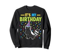 It's My Birthday Honey Badger Groovy Rainbow Vibes Sweatshirt