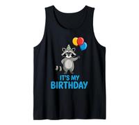 It's My Birthday Kawaii Bored Racoon Débardeur