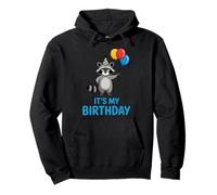 It's My Birthday Kawaii Bored Racoon Sweat à Capuche