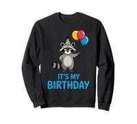 It's My Birthday Kawaii Bored Racoon Sweatshirt