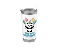 It's My Birthday Kawaii Panda Gobelet isotherme en acier inoxydable double paroi