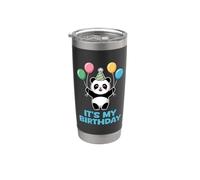 It's My Birthday Kawaii Panda Gobelet isotherme en acier inoxydable double paroi