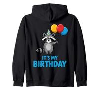 It's My Birthday Kawaii Racoon Sweat à Capuche