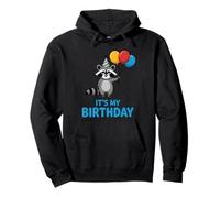 It's My Birthday Kawaii Racoon Sweat à Capuche