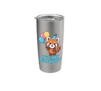 It's My Birthday Kawaii Red Panda Gobelet isotherme en acier inoxydable double paroi