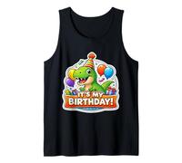 It's My Birthday Party Trex Dinosaure Kids Dinosaure Boys Débardeur