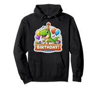 It's My Birthday Party Trex Dinosaure Kids Dinosaure Boys Sweat à Capuche