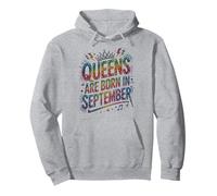 It's My Birthday Queen Born Septembre Maman Vierge Balance Sweat à Capuche