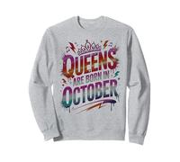 It's My Birthday Queens Born in October Mom Balance Scorpion Sweatshirt